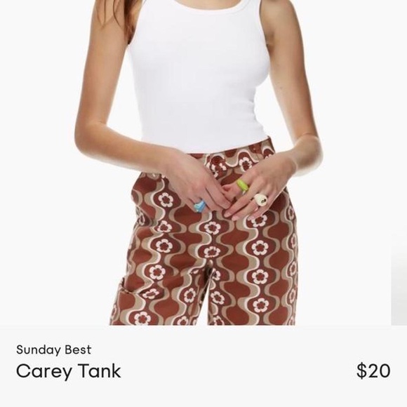 Sunday Best - “Carey Tank” in white - Picture 3 of 3